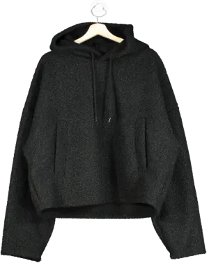 Tap Tap Tap Black Hooded Wool Blend Sweater One Size