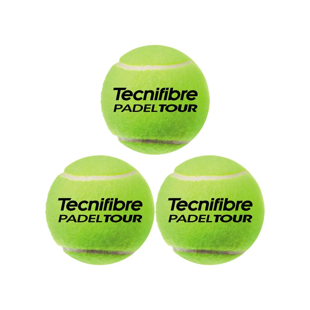 Tecnifibre Padel Tennis Tour Balls - Tube of 3