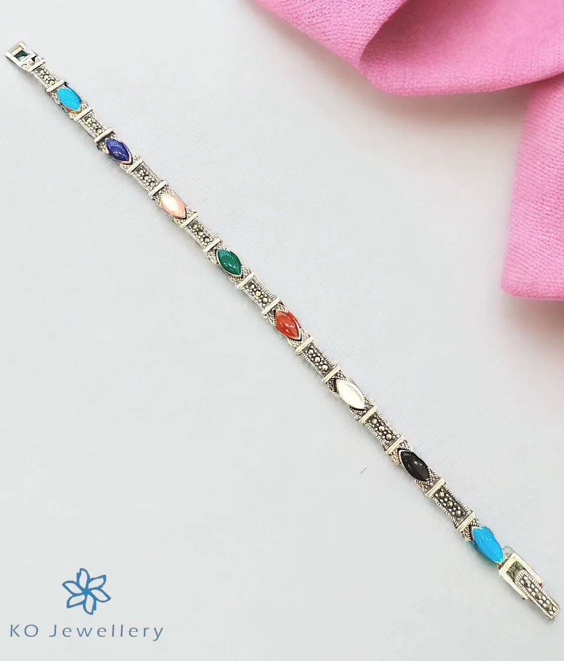 The Lenora Sparkle Silver Marcasite Bracelet