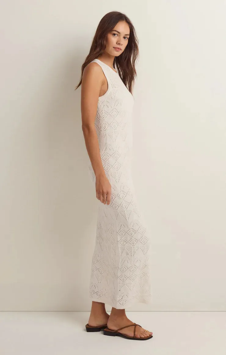 The Mallorca Crochet Midi Dress