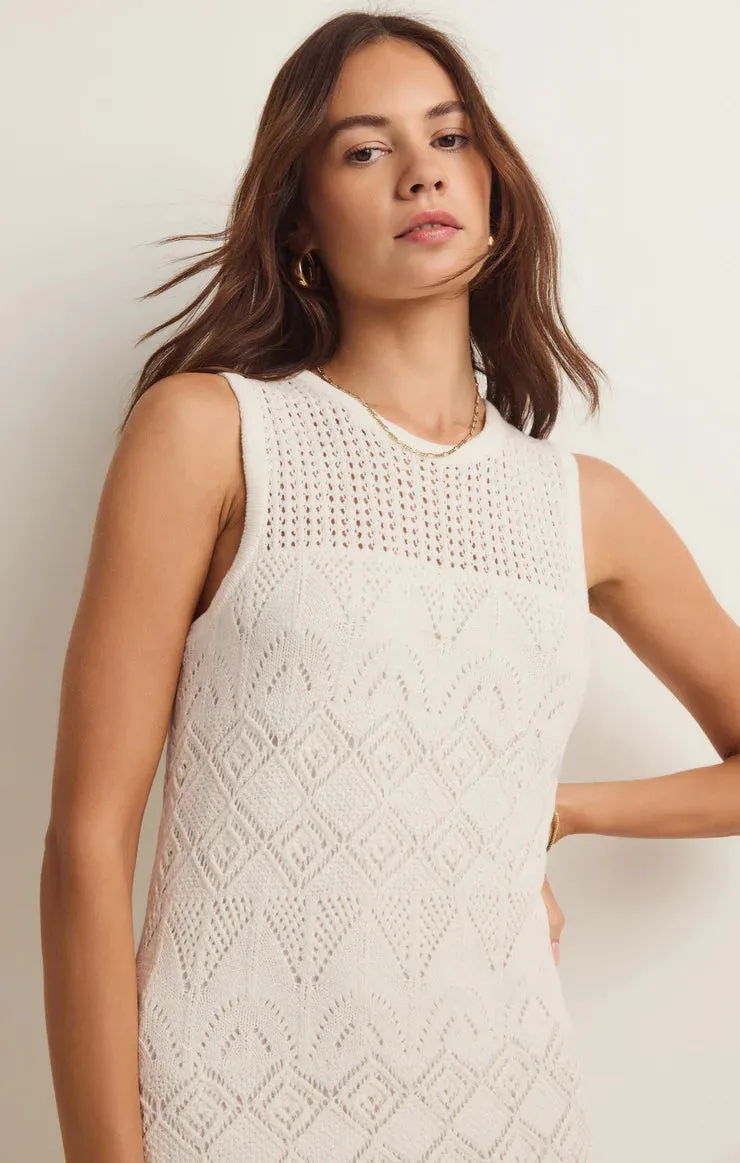 The Mallorca Crochet Midi Dress