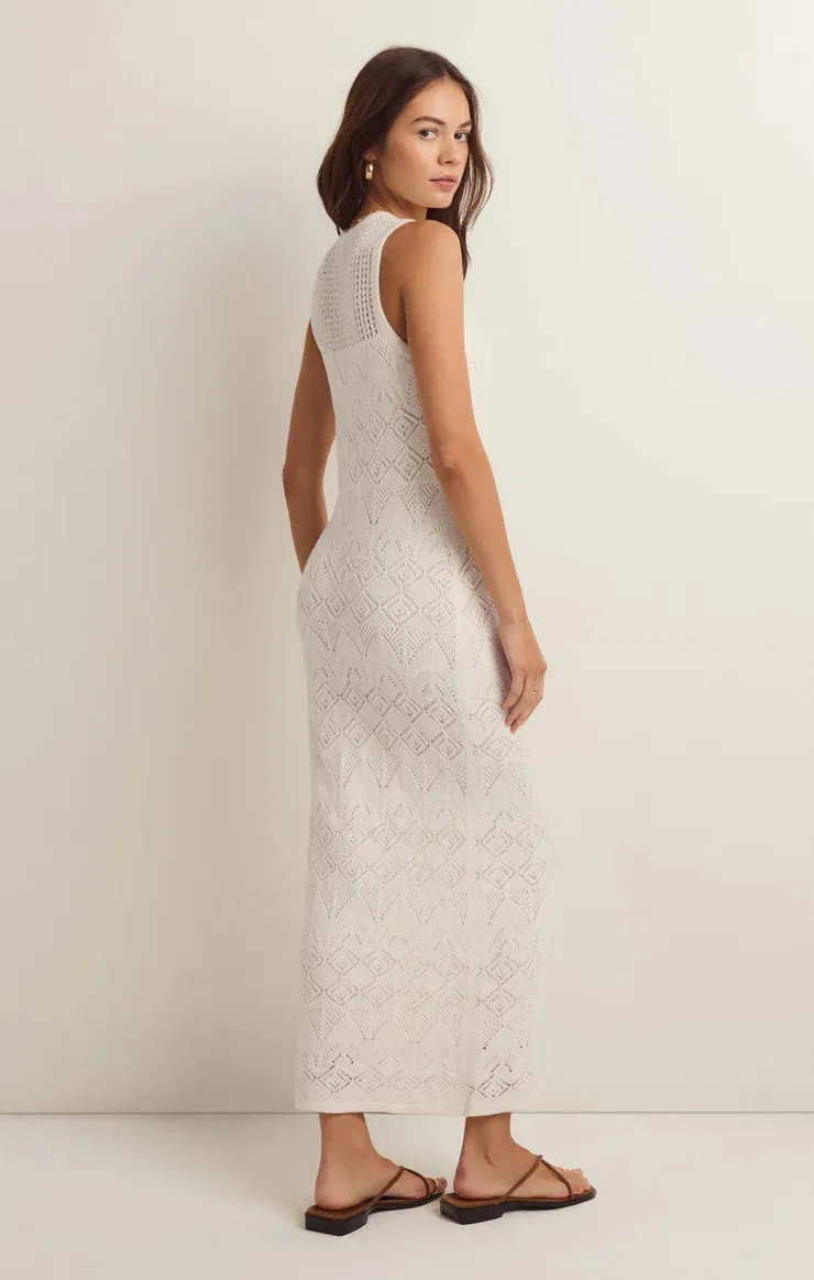 The Mallorca Crochet Midi Dress