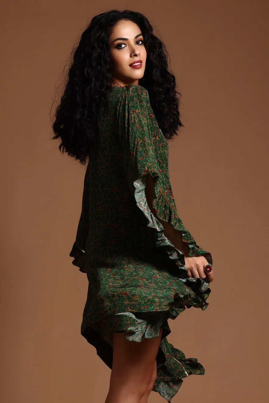 The Sita Kaftan Dress Green