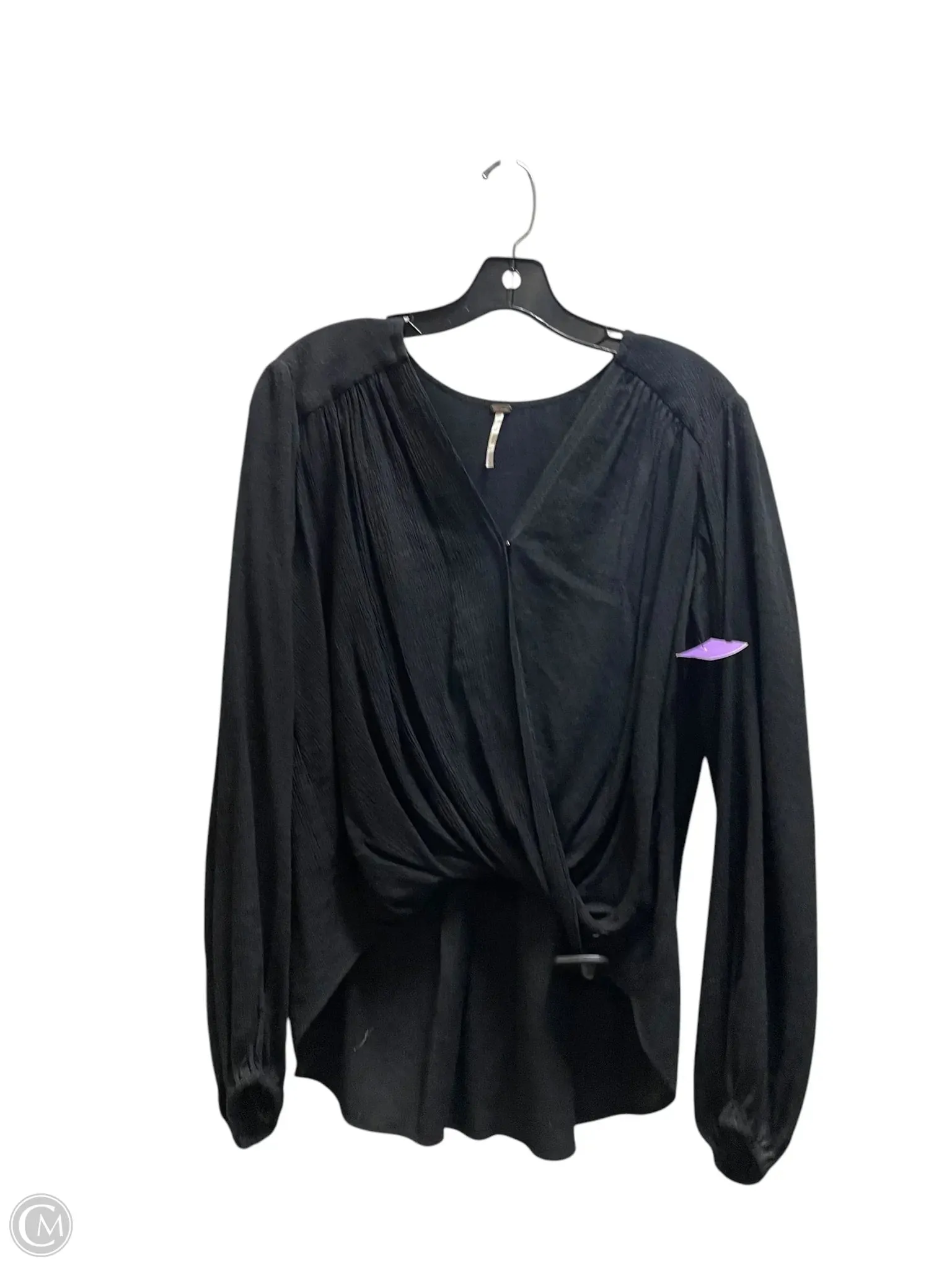 Top Long Sleeve By Free People In Black, Size: S