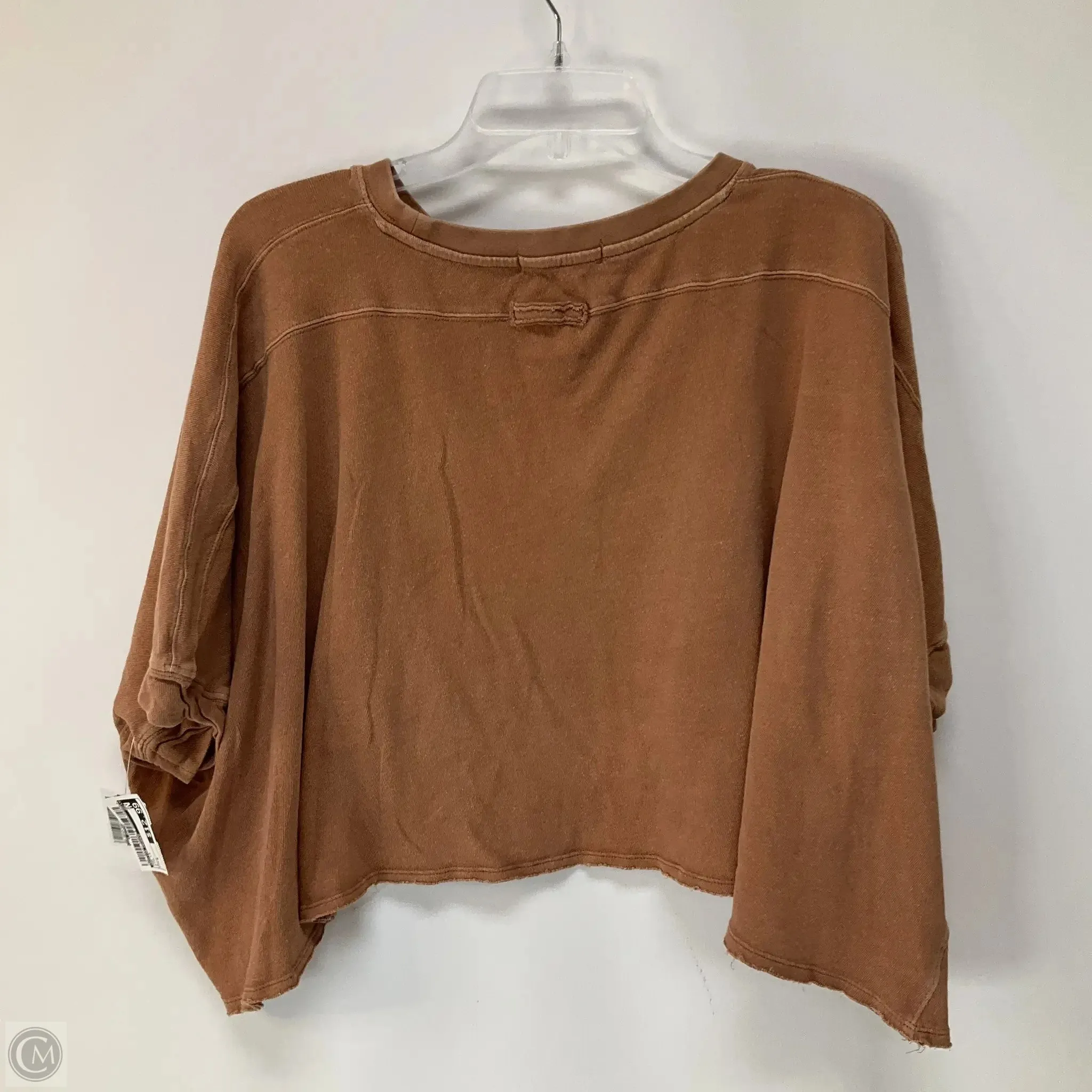 Top Short Sleeve By Free People In Brown, Size: Xs
