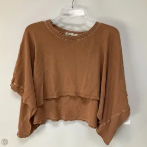 Top Short Sleeve By Free People In Brown, Size: Xs