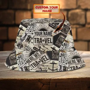 Travel - Custom Bucket Hat - Vhv-bucket-004