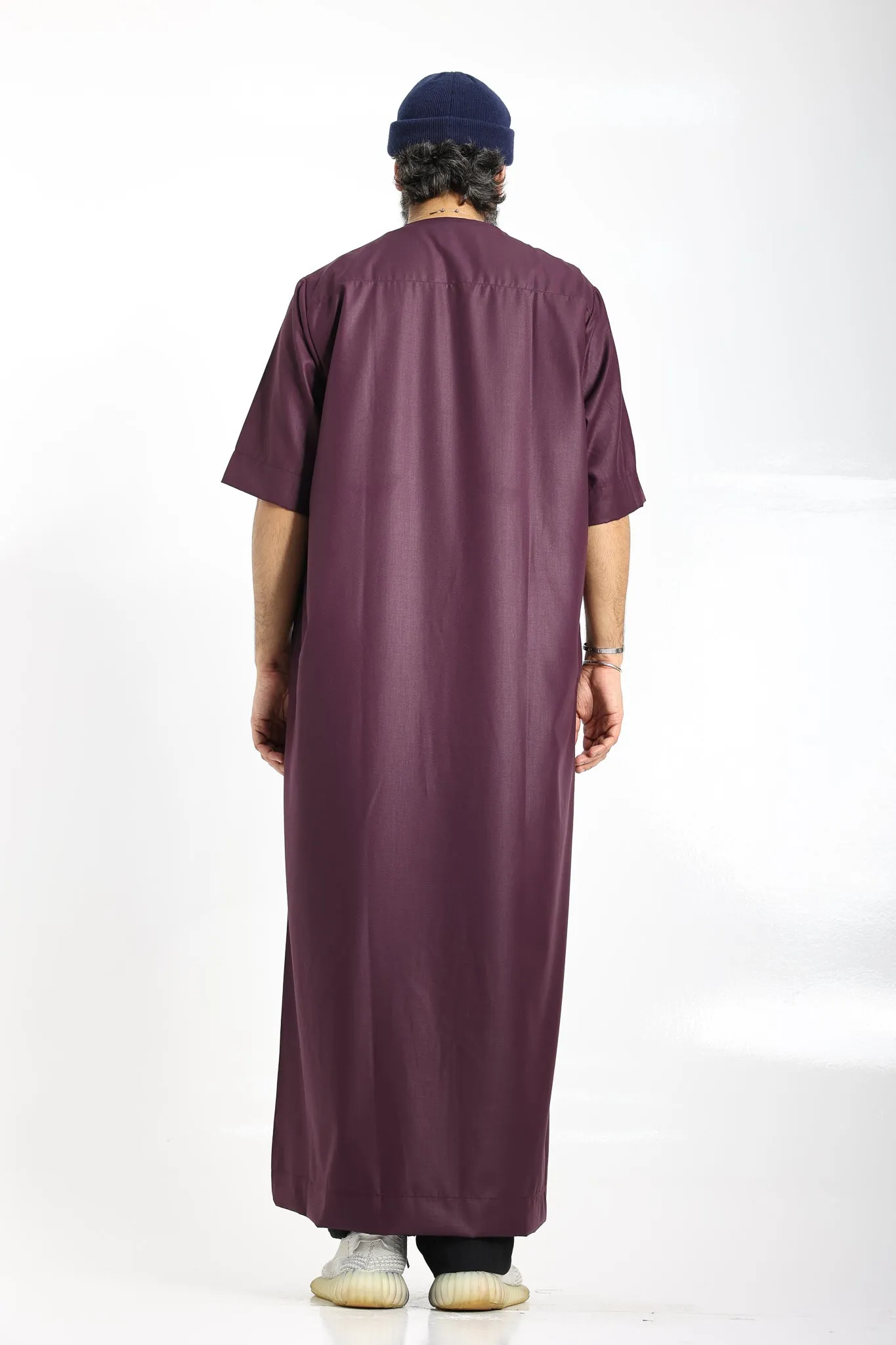 Tuscan Red Half Sleeve Thobe