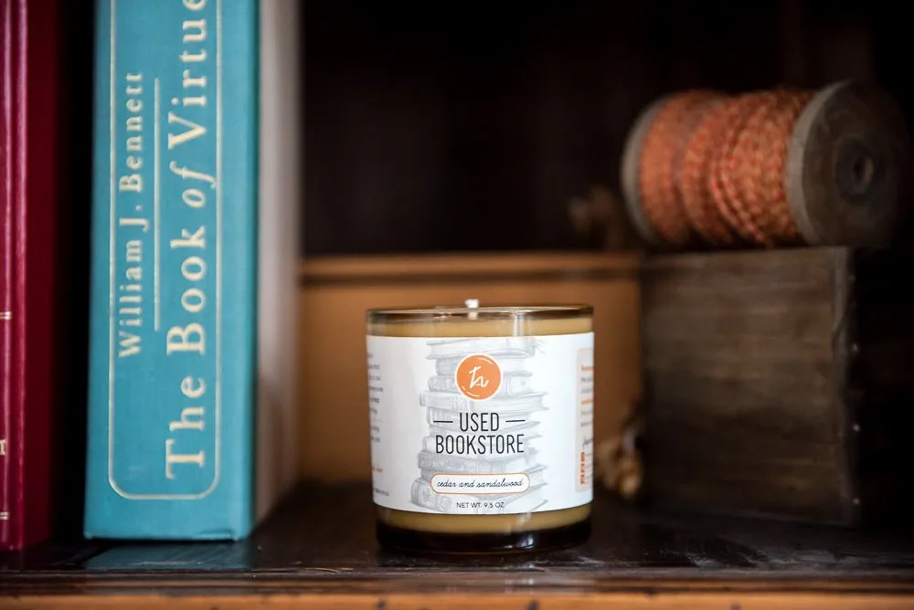 Used Bookstore Candle