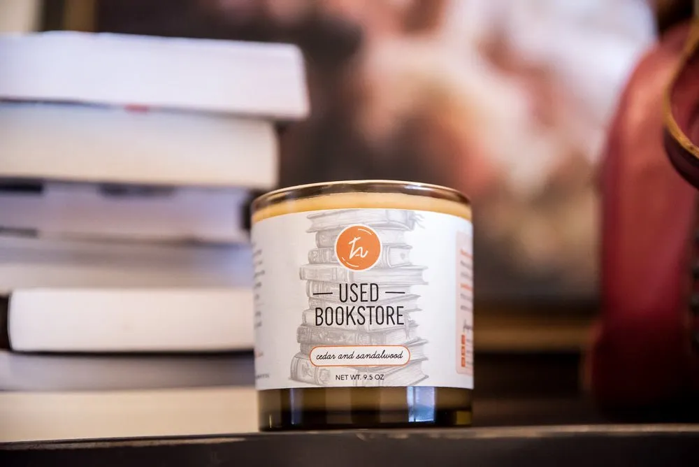 Used Bookstore Candle