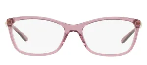 Versace DAILY HERITAGE VE 3186 5279 Butterfly Plastic Purple Eyeglasses with Logo Stamped Demo Lenses
