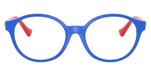 Versace Kids VK 3007U 5482 Phantos Plastic Blue Eyeglasses with Logo Stamped Demo Lenses
