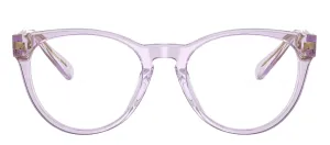 Versace Kids VK 3321U 5372 Phantos Plastic Pink Eyeglasses with Logo Stamped Demo Lenses