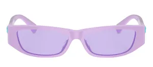Versace KIDS VK 4002U 54001A Rectangle Plastic Purple Sunglasses with Purple Lens