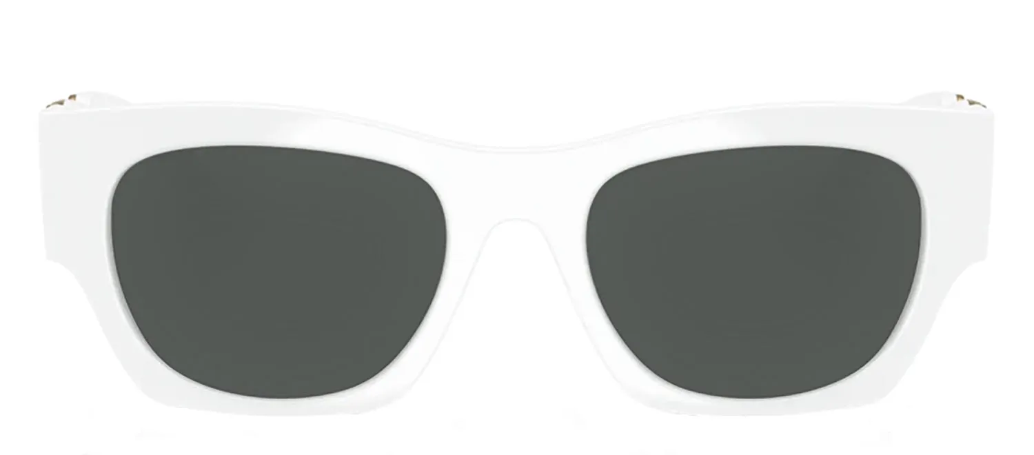Versace VE 4479U 314/87 Pillow Plastic White Sunglasses with Grey Lens