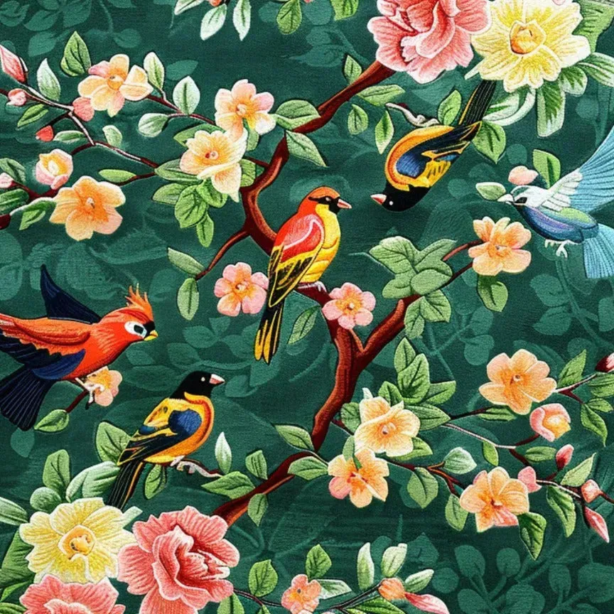 Vibrant Vintage Hand Tufted Rug