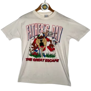 Vintage 1990 Taz 'Fathers Day' Artex Graphic Tee - White