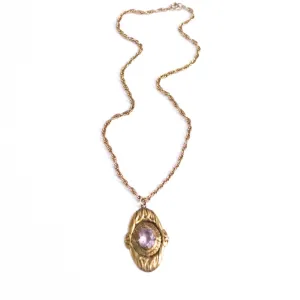 Vintage Art Deco Alexandrite Pendant Necklace