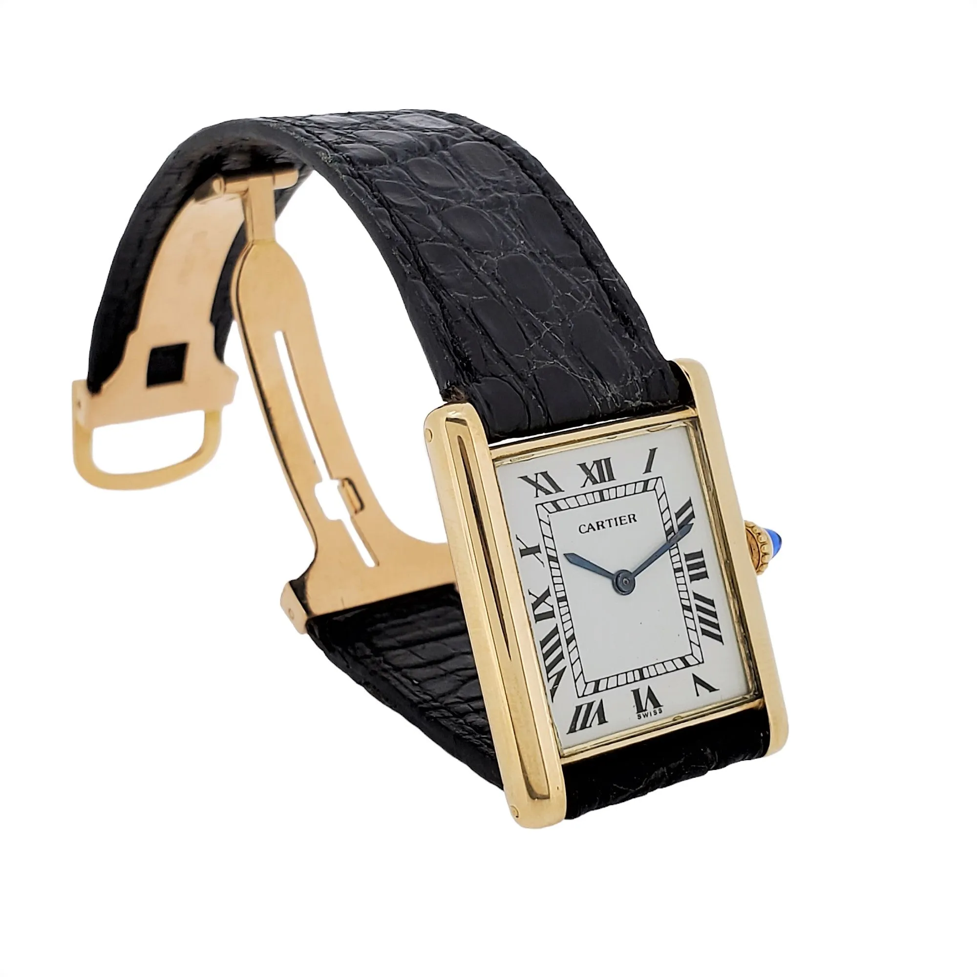 Vintage Cartier Paris Vintage Tank LC Large, "Extra Thin" Circa 1975-1980