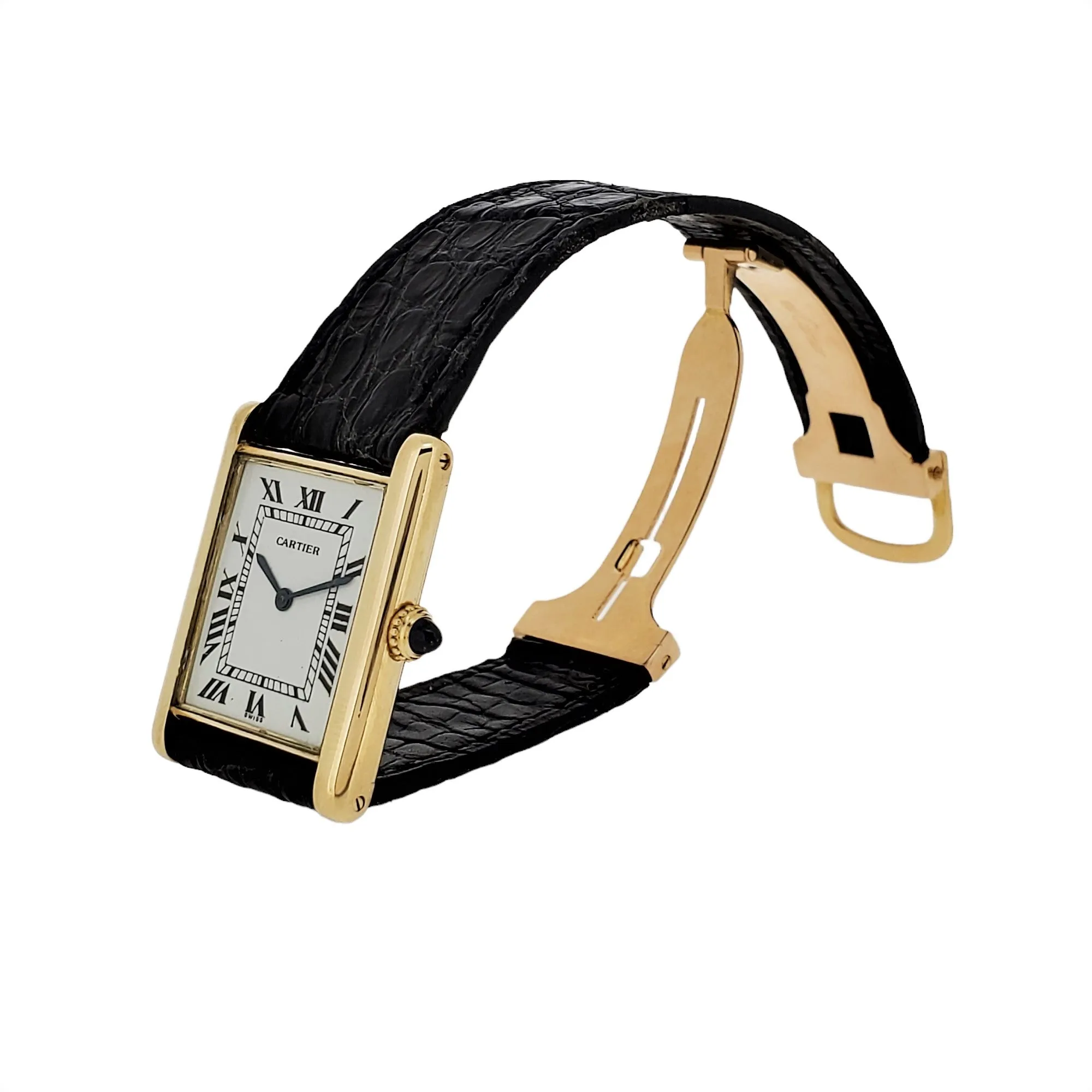 Vintage Cartier Paris Vintage Tank LC Large, "Extra Thin" Circa 1975-1980