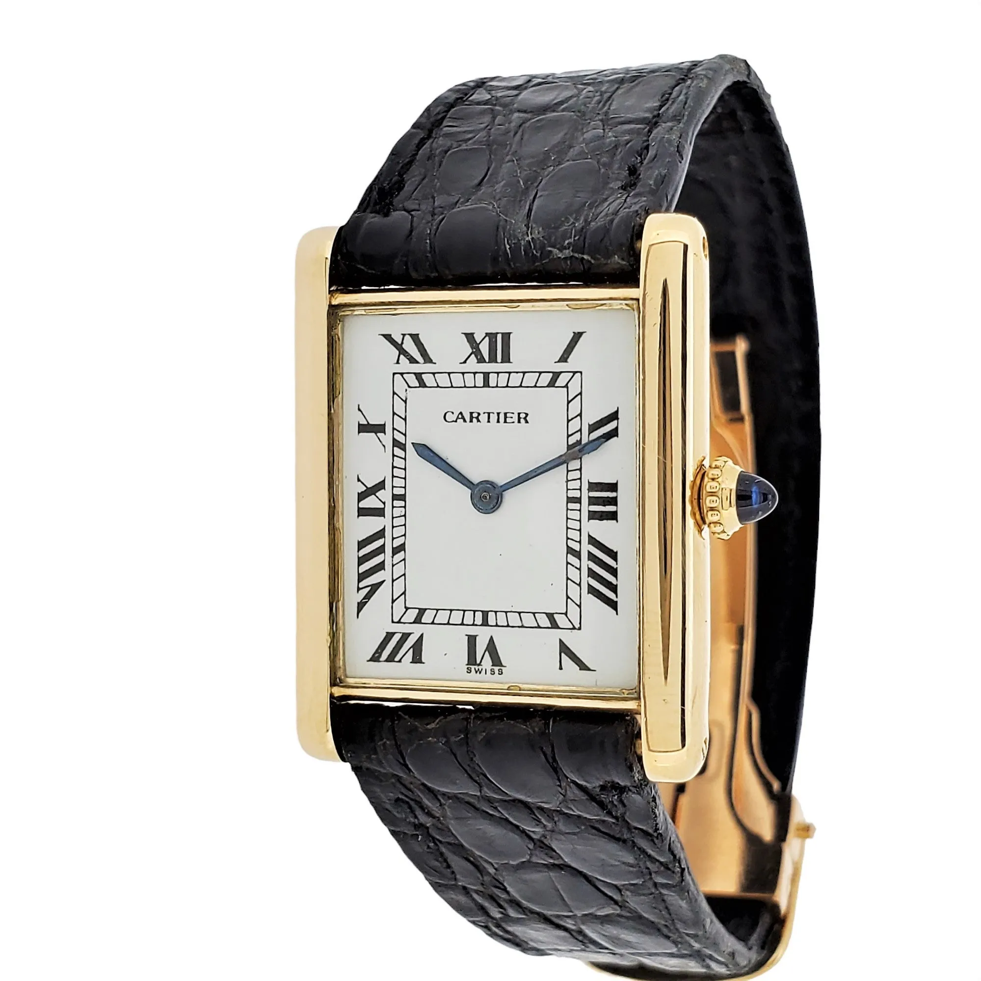 Vintage Cartier Paris Vintage Tank LC Large, "Extra Thin" Circa 1975-1980