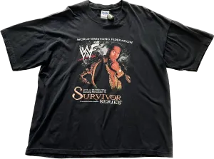 Vintage Gildan '99 WWF 'The Rock' Wrestling Tee - Black