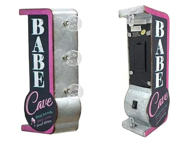 Vintage Metal Marquee LED Sign - Babe Cafe