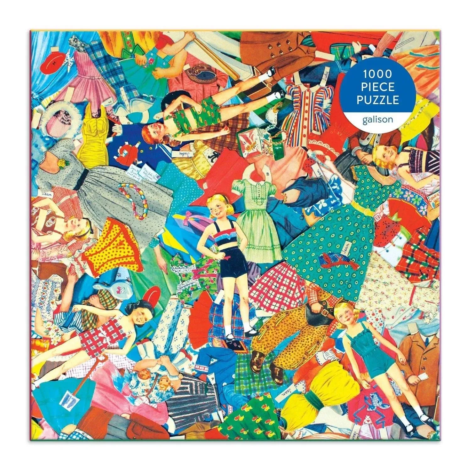 Vintage Paper Dolls  1000 Piece Jigsaw Puzzle in Square Box