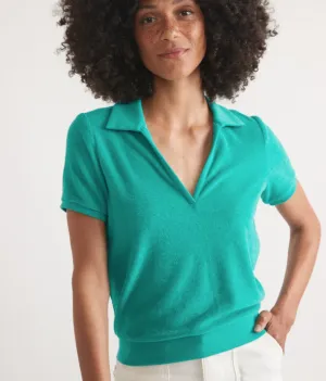 Vintage Terry Polo in Spruce