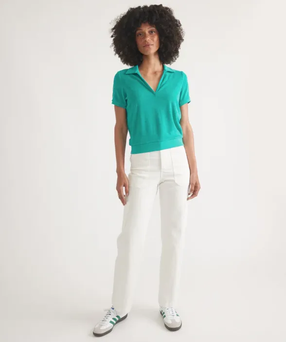 Vintage Terry Polo in Spruce