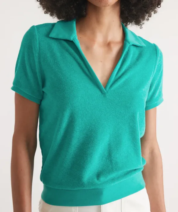 Vintage Terry Polo in Spruce