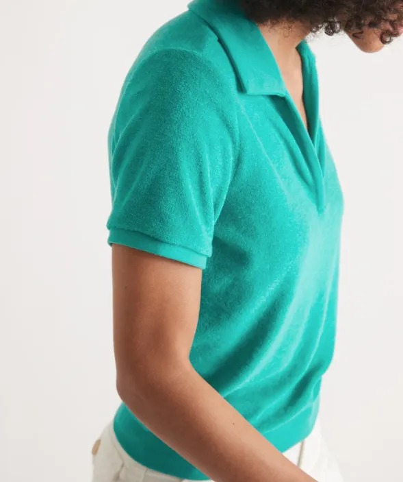 Vintage Terry Polo in Spruce