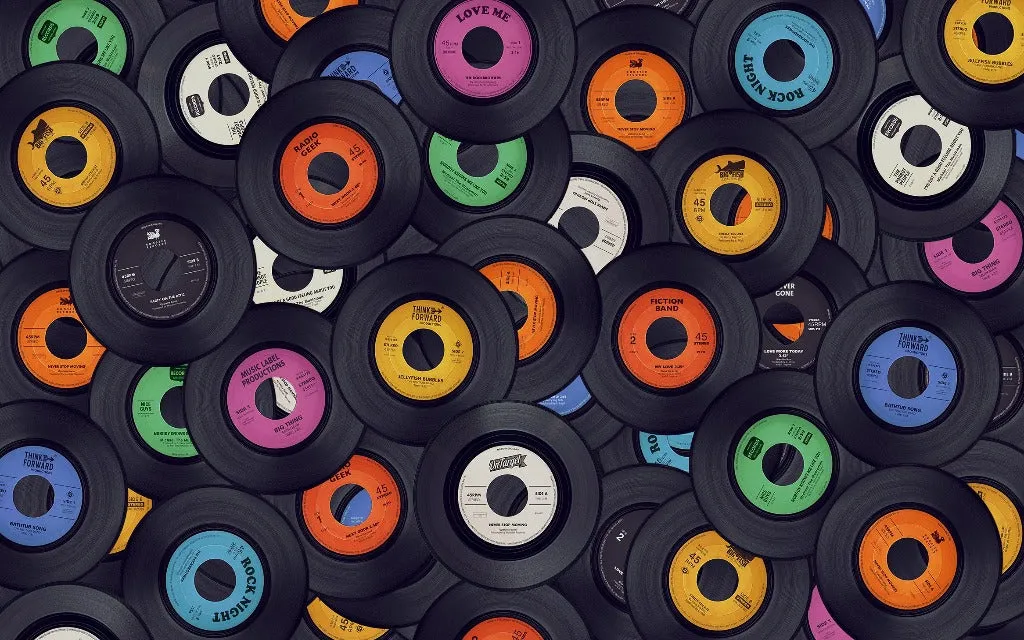 Vinyl Music Wallpaper Mural