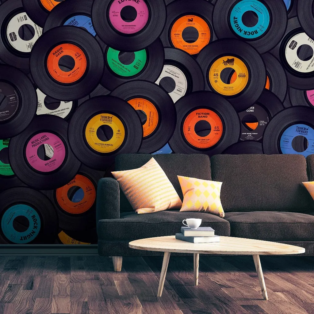 Vinyl Music Wallpaper Mural