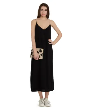 Voz | Double Layer Cami Dress | Black