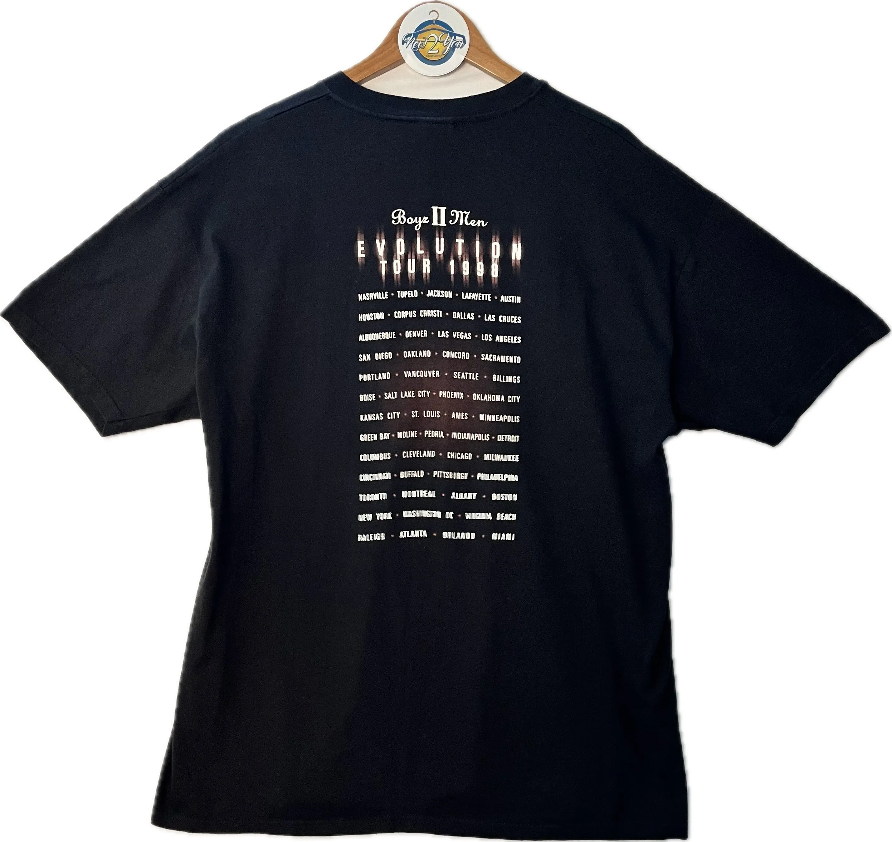 VTG Boyz II Men '98 Evolution Tour Tee - Stedman By Hanes