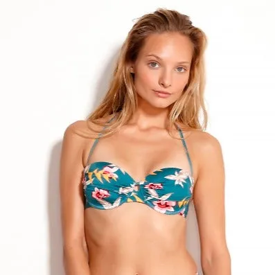 Watercult Hyper Vintage Wired Padded Strapless Bikini Top