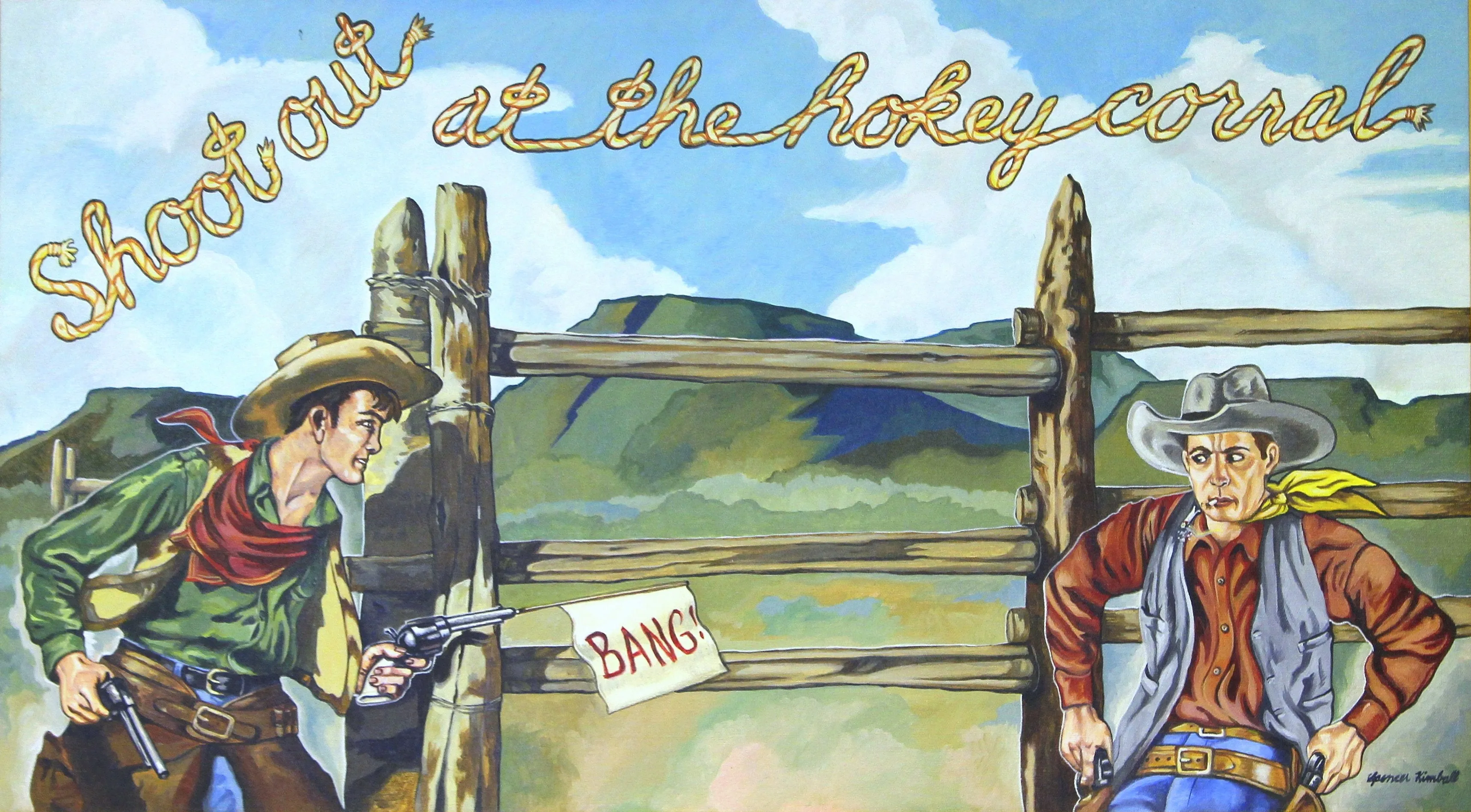 Western Pop Art Cowboy Painting by Spencer Kimball