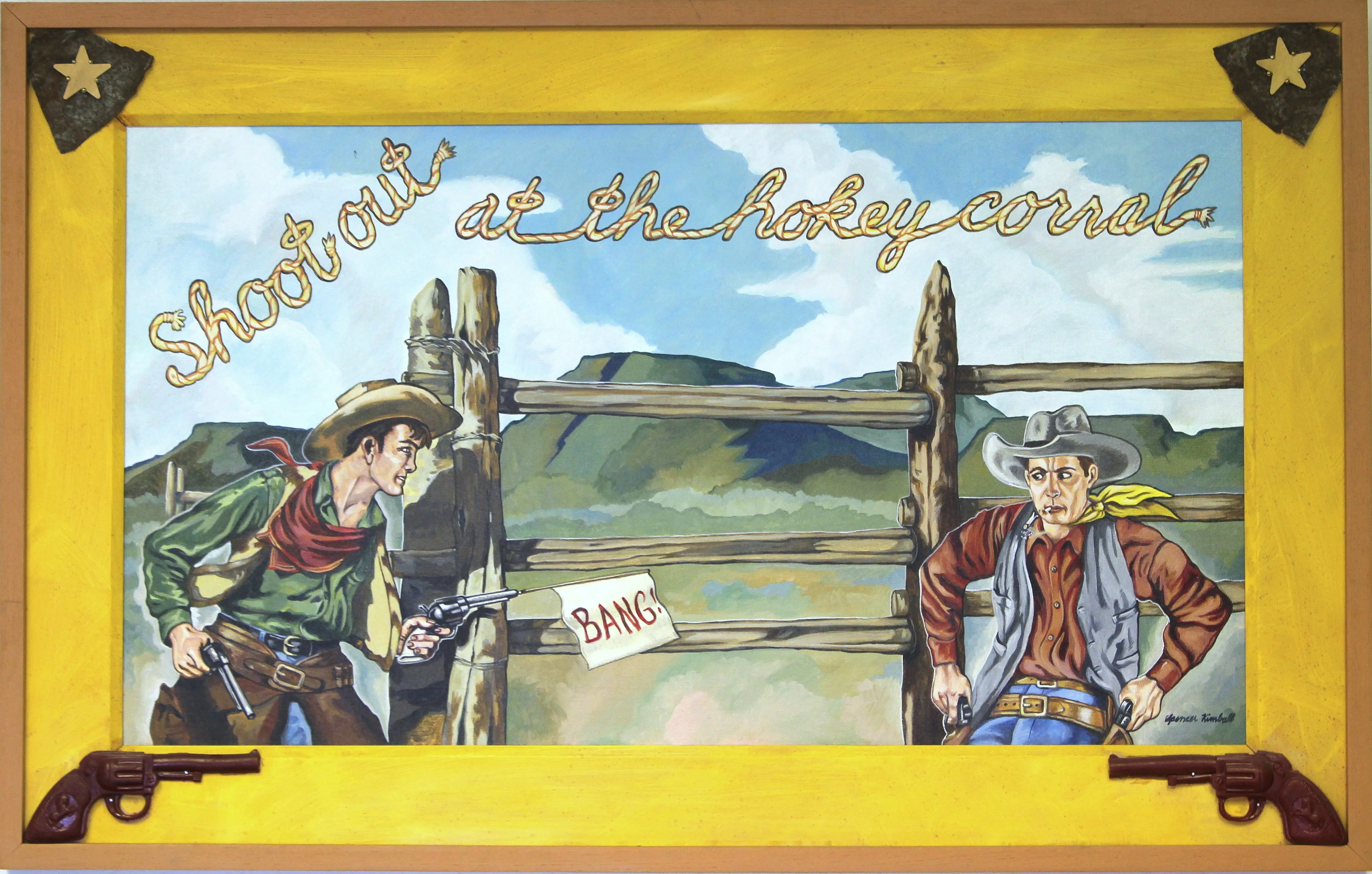 Western Pop Art Cowboy Painting by Spencer Kimball