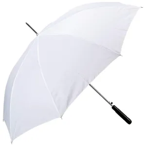 White All-Weather 48" Polyester Auto Open Umbrella GFUMP48WHITE