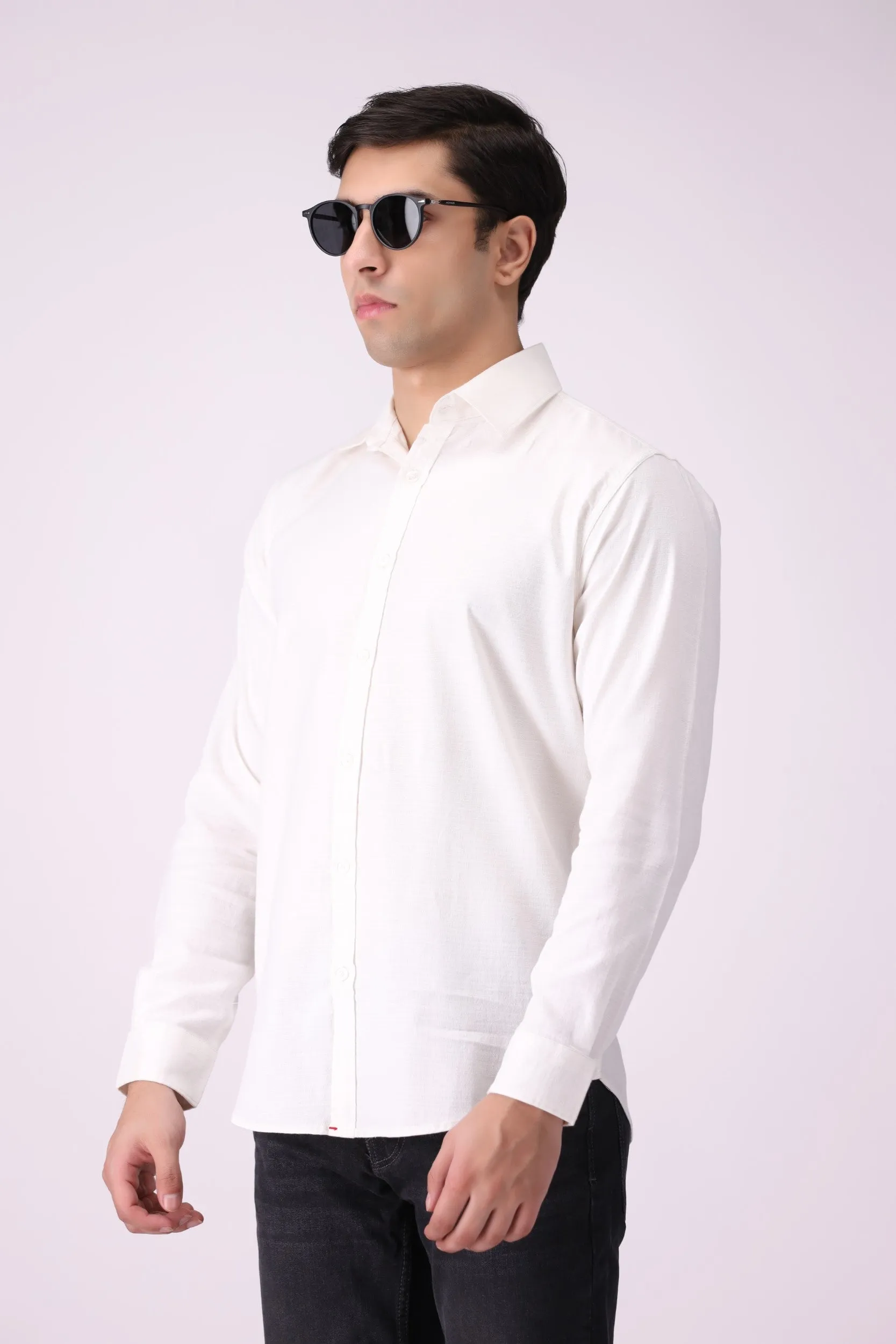 White Button-Down Shirt