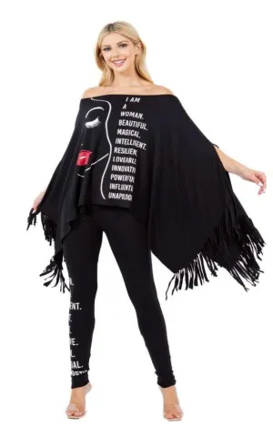 Woman Scarf Legging Set