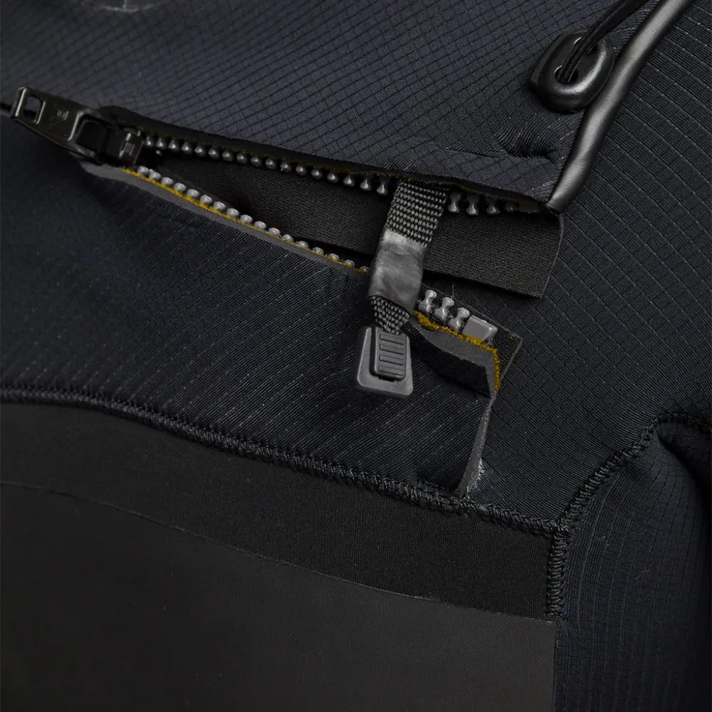 XCEL DRYLOCK 5/4 HOODED CHEST ZIP BLACK