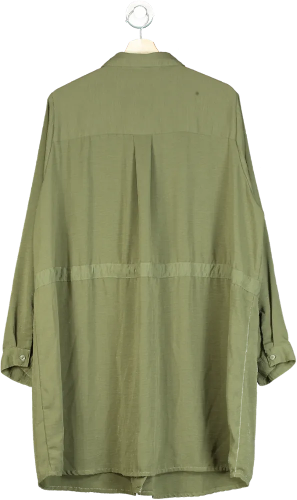 Yours Olive Green Shirt Dress UK 22-24