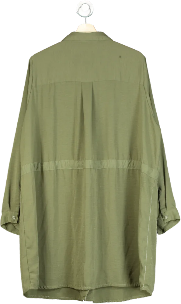 Yours Olive Green Shirt Dress UK 22-24
