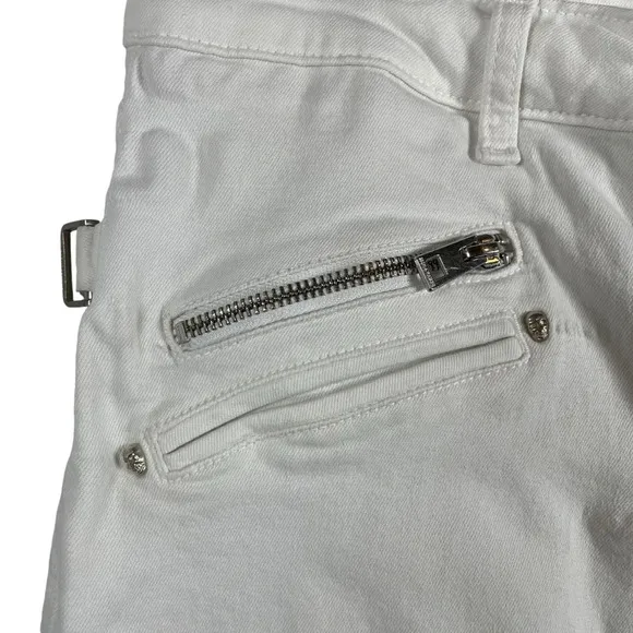 Zadig &amp; Voltaire Ava Slim Straight Ankle Jeans in White Size 27
