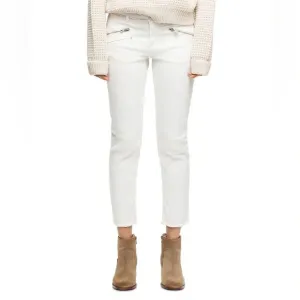 Zadig &amp; Voltaire Ava Slim Straight Ankle Jeans in White Size 27